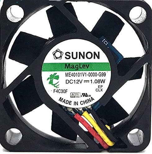 SUNON ME40101V1-0000-G99 12V 1.08W 3wires 40*28MM cooling fan Cooler  (Black)