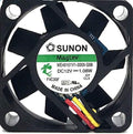 SUNON ME40101V1-0000-G99 12V 1.08W 3wires 40*28MM cooling fan Cooler  (Black)