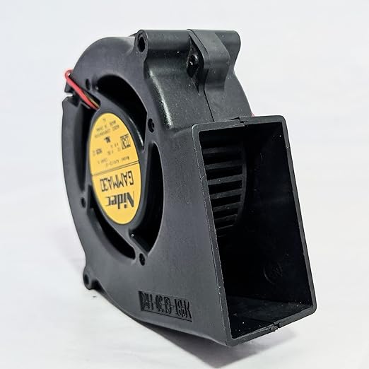 DC12V,NIDEC Blower Fan-3 Wires with PWM,Pressure-optimised, Very quiet motor- Black | GAMMA30 A34123-57 CIS4F | 0.46Amp. |