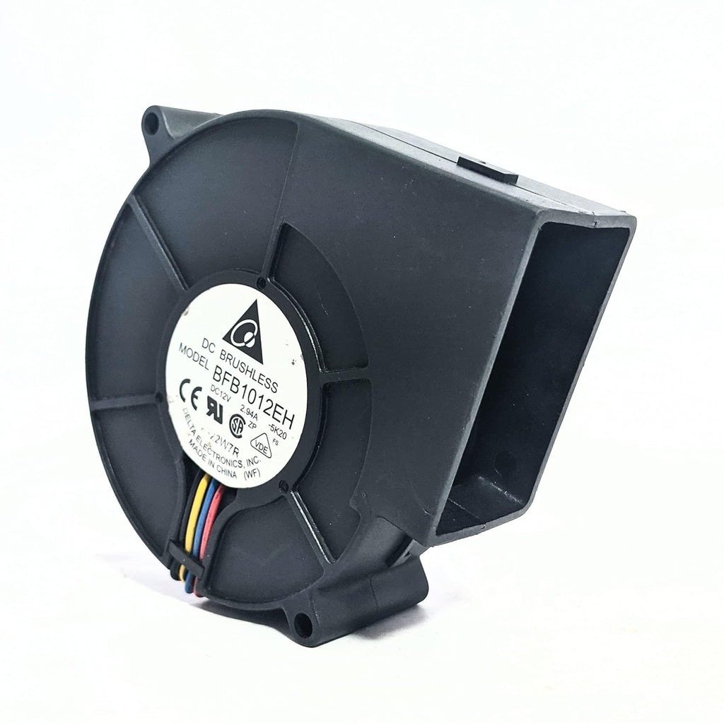 DC12V,Delta Blower Fan-3 Wires with PWM,Pressure-optimised, Very quiet motor- Black | BFB1012EH -T7BK | 2.94Amp