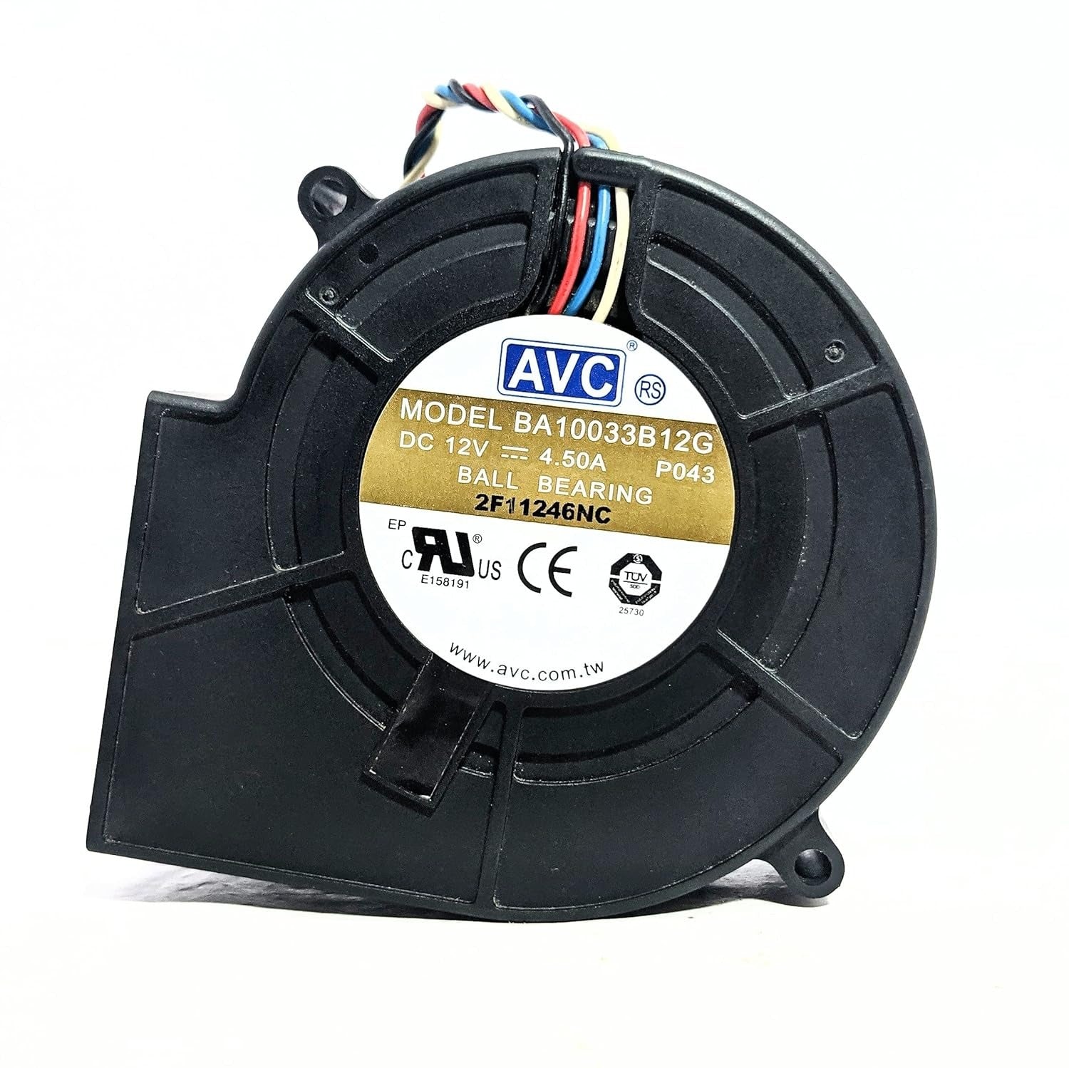 BA10033B12G-P043 Size 97x97x33mm DC12V 4.50A 6000 RPM Brushless Air Blower Fan