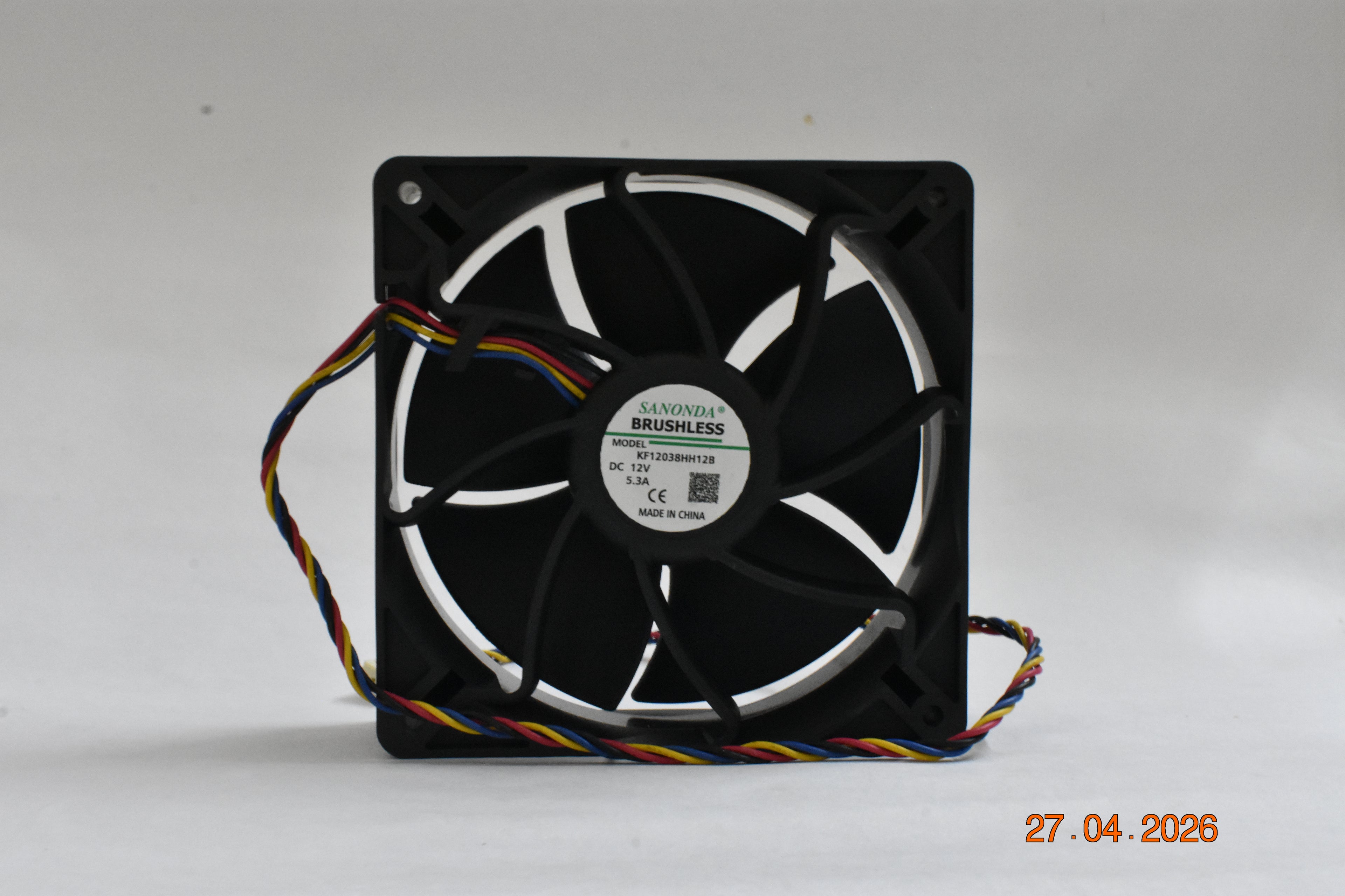 KF12038HH12B 12V 5.2A 12038 2-Wire high air Volume high Speed Fan