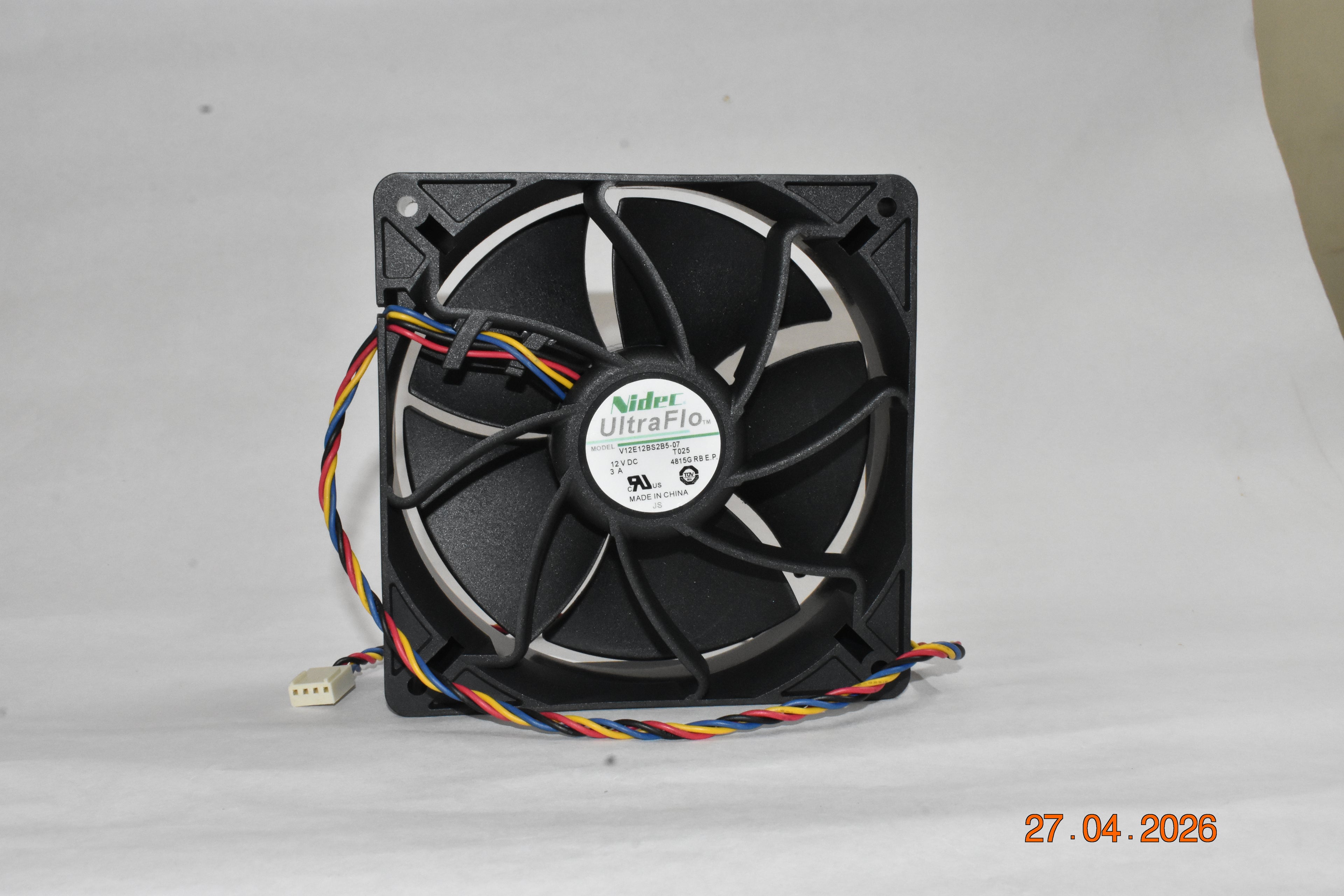 Nidec 12CM 12038 12V 1.85A V12E12BS1B5-07 PWM high-speed Cooling fan