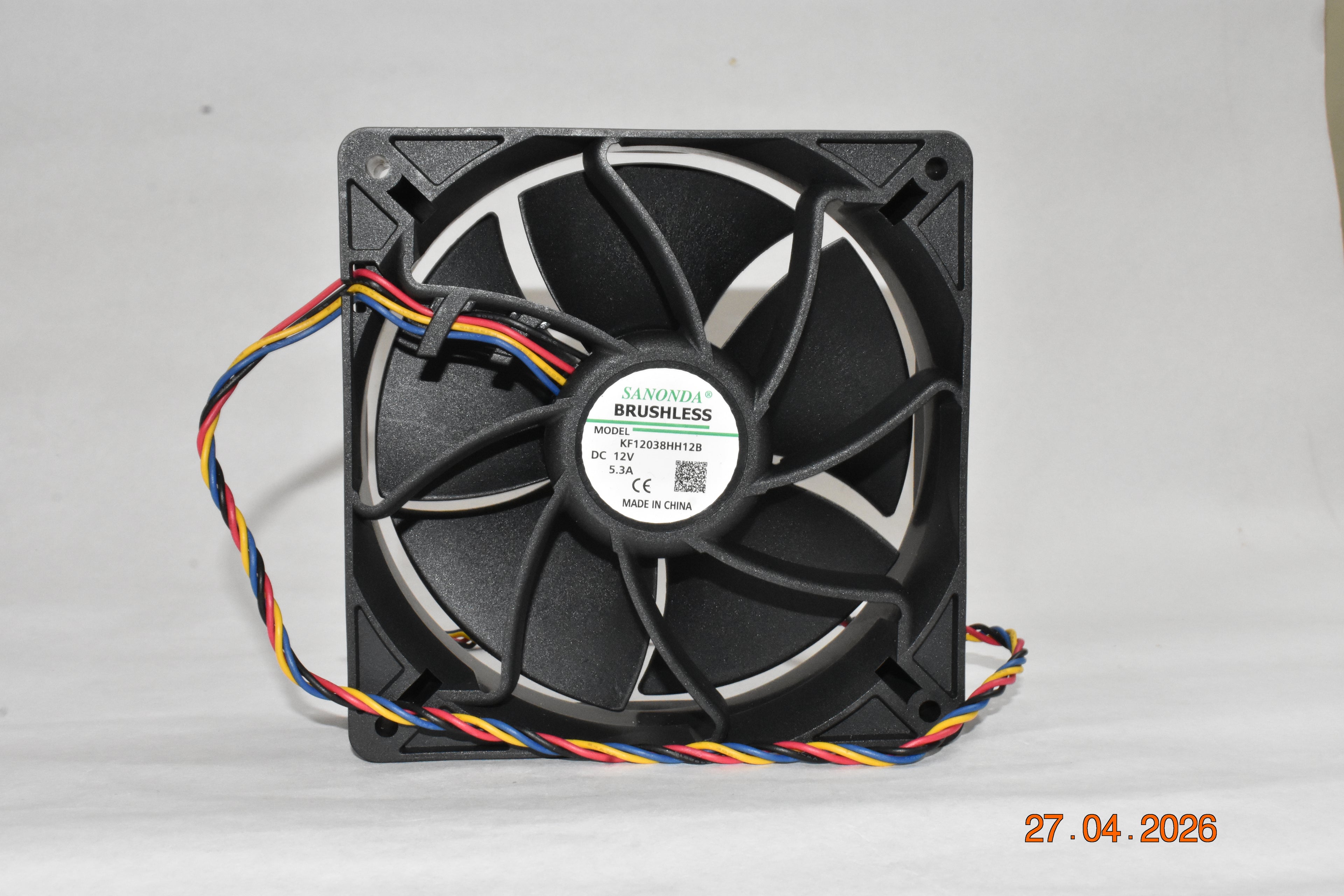 Nidec 12CM 12038 12V 1.85A V12E12BS1B5-07 PWM high-speed Cooling fan