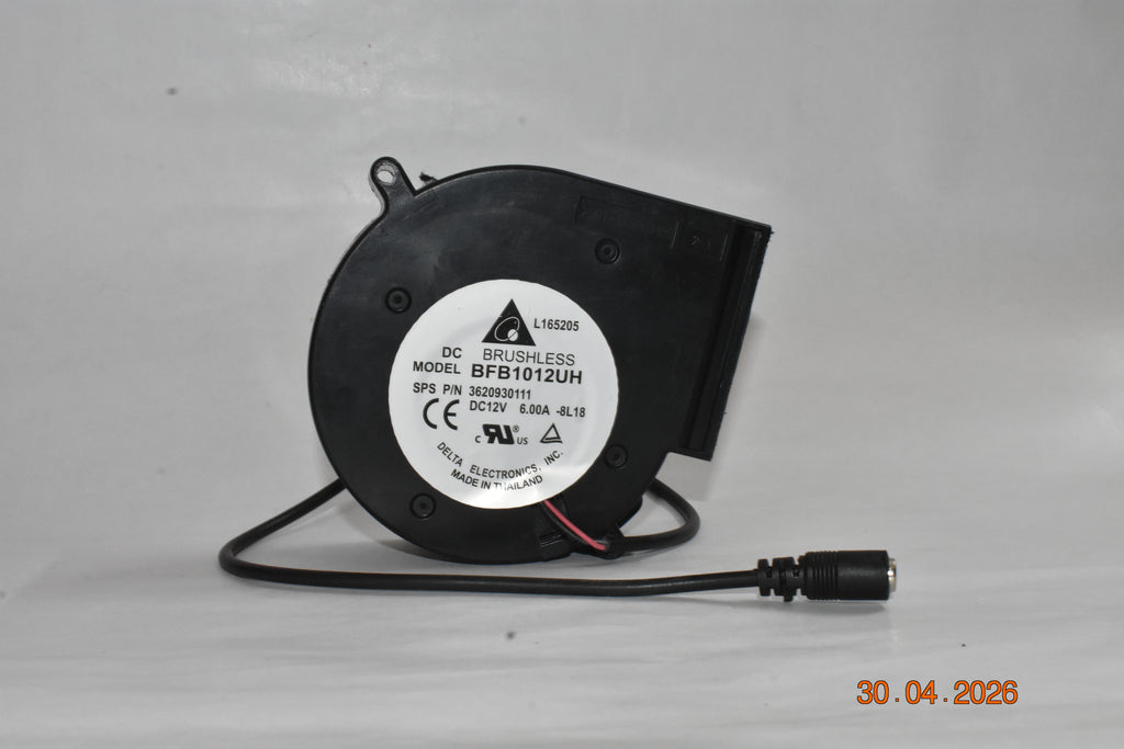 HIGH Speed DC 12V 6A BRUSHLESS Blower Fan KIT with Adjustable Power Adapter for BBQ, Diesel Furnace, Bhatti