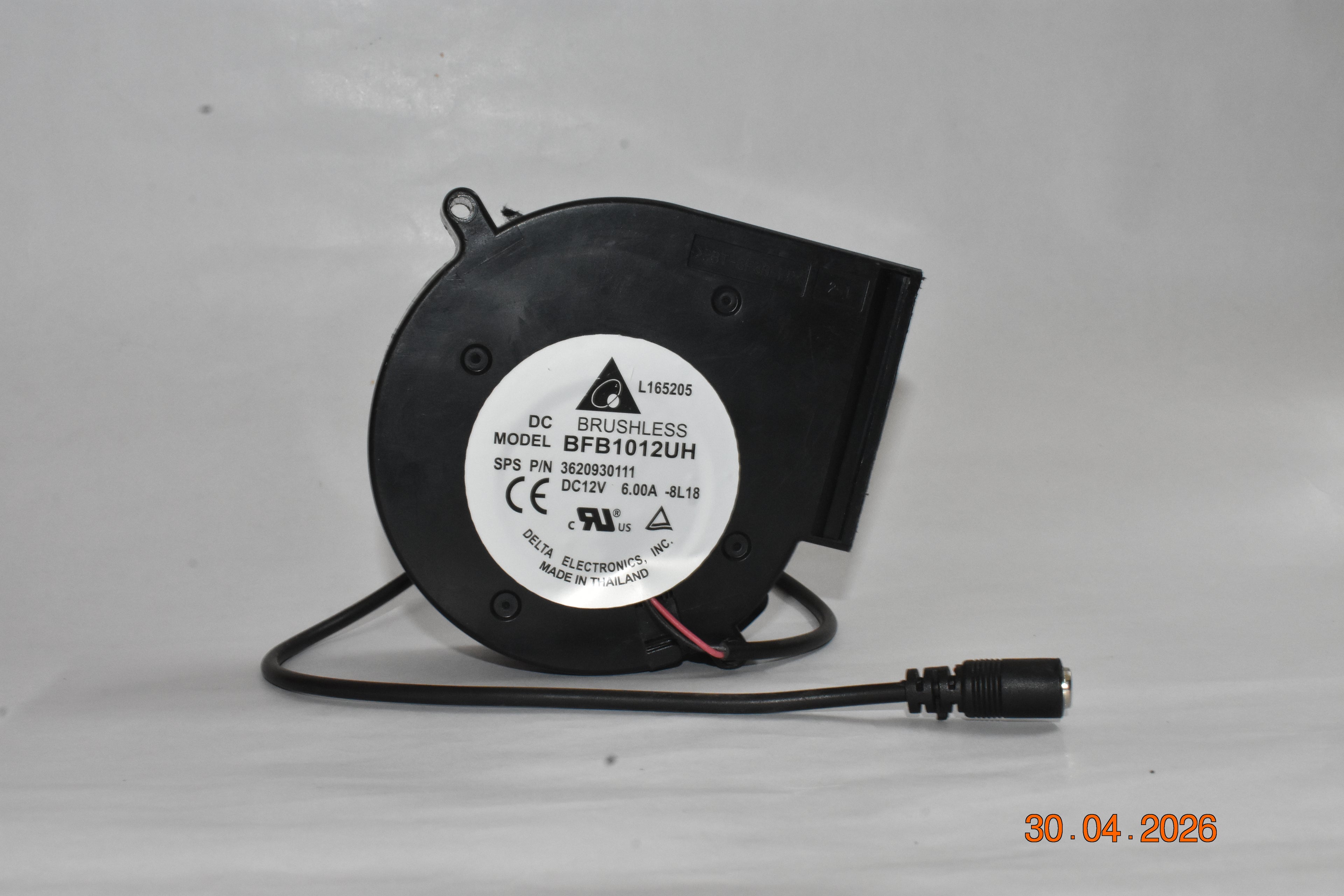 HIGH Speed DC 12V 6A BRUSHLESS Blower Fan KIT with Adjustable Power Adapter for BBQ, Diesel Furnace, Bhatti