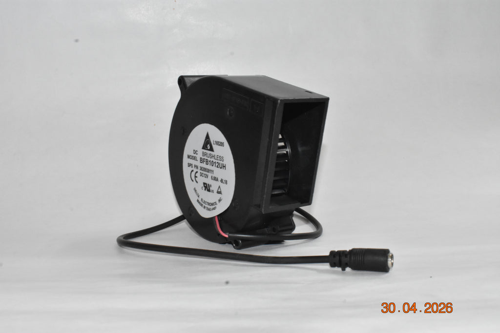 HIGH Speed DC 12V 6A BRUSHLESS Blower Fan KIT with Adjustable Power Adapter for BBQ, Diesel Furnace, Bhatti