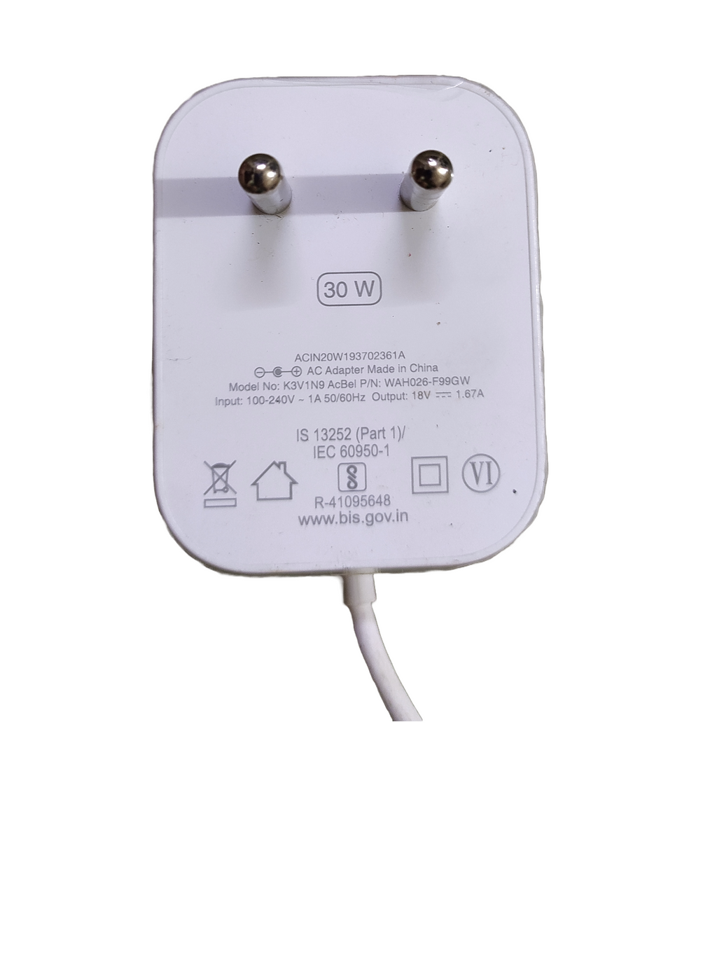 Original30W Adaptor for Amazon ALEXA Echo (3rd Gen), Echo Plus (2nd Gen) and Echo Show (2nd Gen) &amp; Echo 4th White