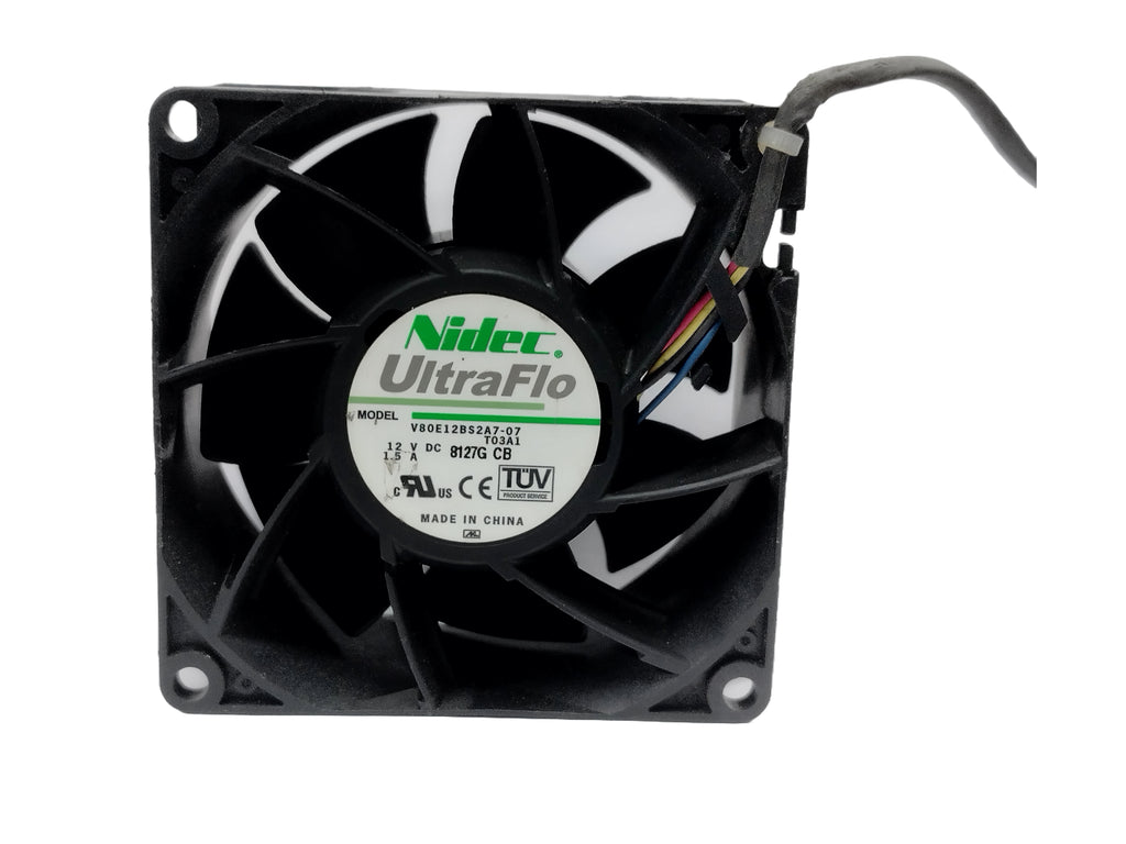 NIDEC V80E12BS2A7-07 8038 12V PWM Temperature Control Server Fan Black