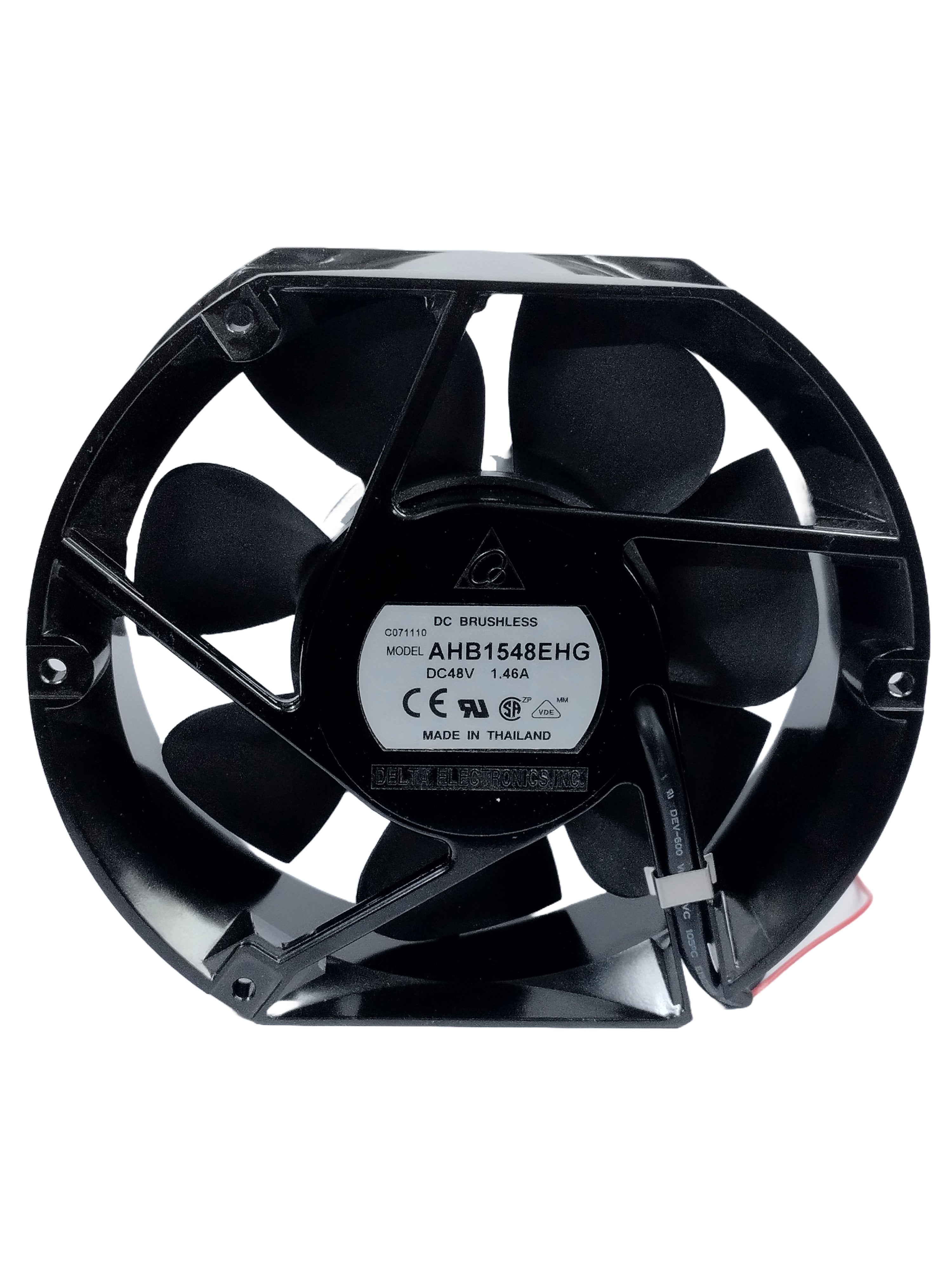AHB1548EHG 48V 1.46A Case Fan DIY Cooling Ventilation for Machinery FAN 172 mm Exhaust Fan  (BLACK)