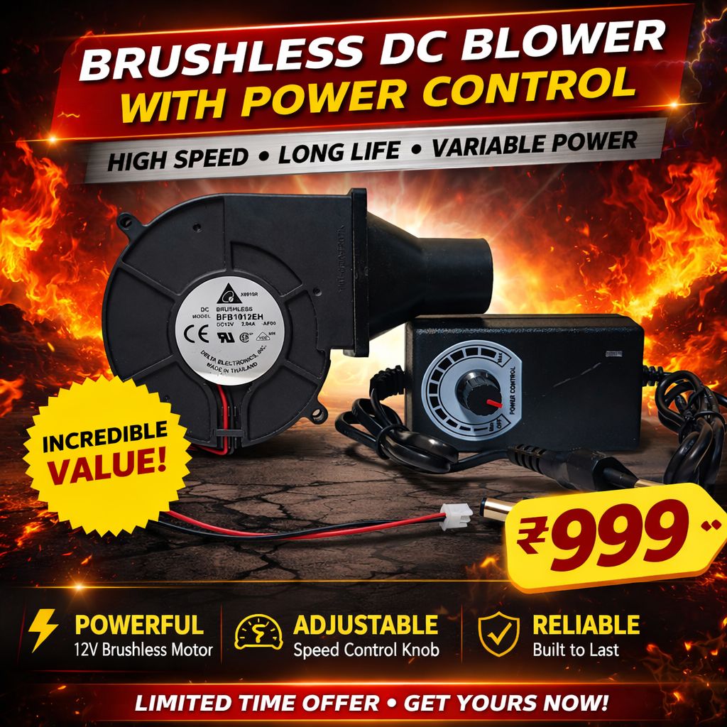 Delta BFB1012EH 12VDC 2.94A Blower Fan with adapter and nozzle