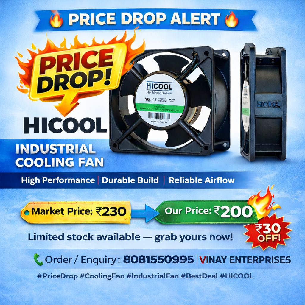 HICOOL AC Axial Fan 12A230HSAC (12 x 12 CM) Penals