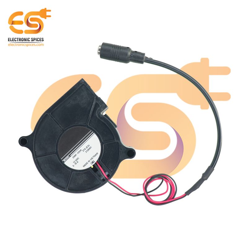 60mm Brushless Blower Fan Combo – Includes 12V 1A Power Adapter &amp; Connector