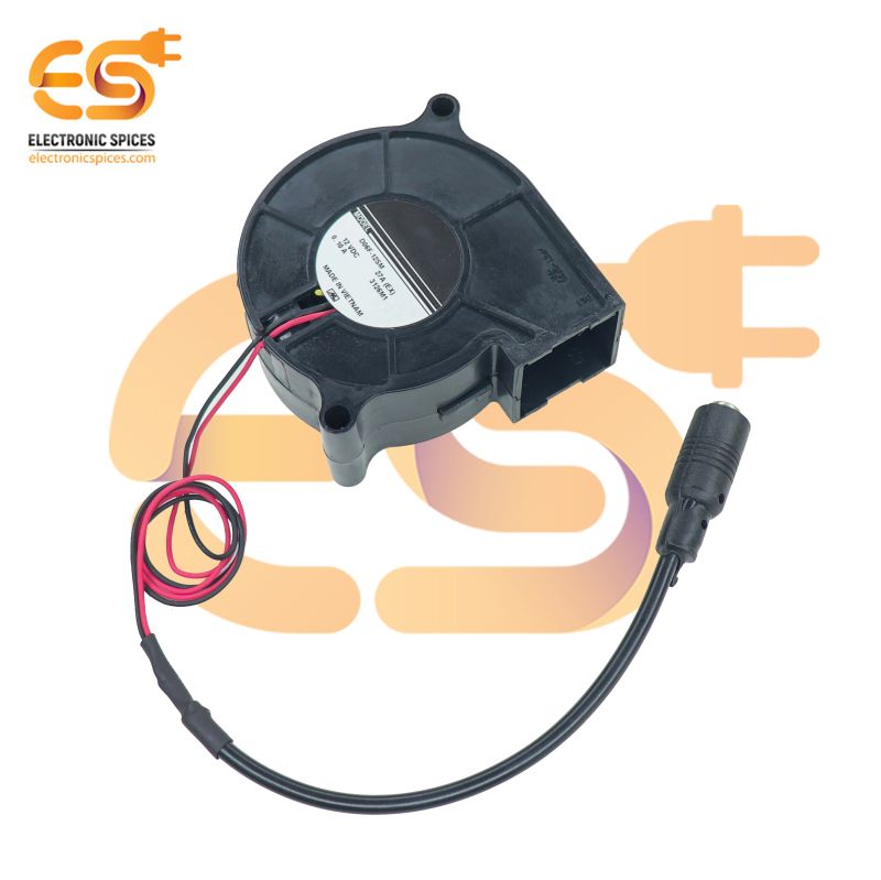 60mm Brushless Blower Fan Combo – Includes 12V 1A Power Adapter &amp; Connector