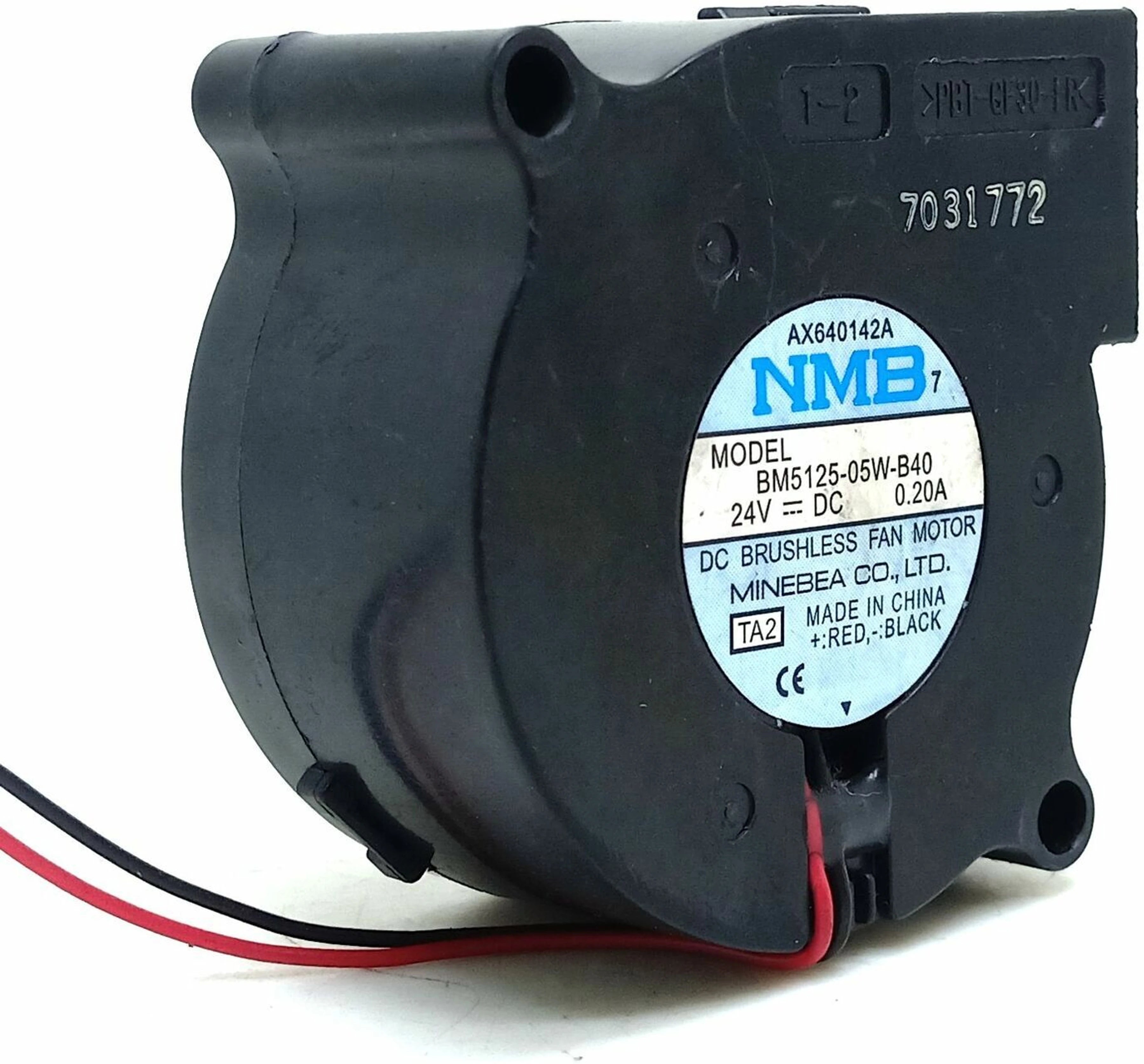 NMB 5025 Turbo Blower Fan (24V DC) – Double Ball Bearing Industrial Cooling